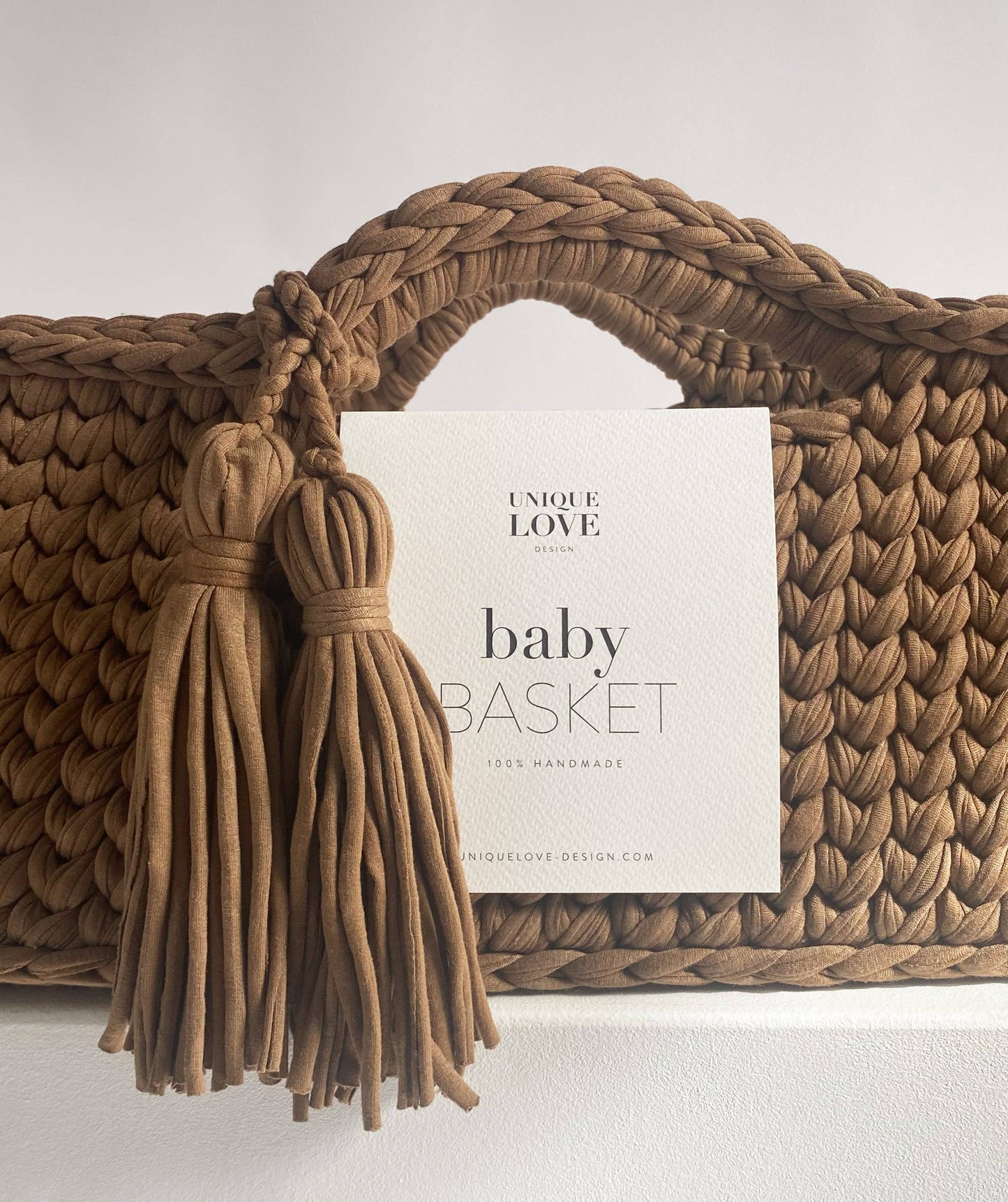 Baby basket - Hazel brown UNIQUE LOVE Design