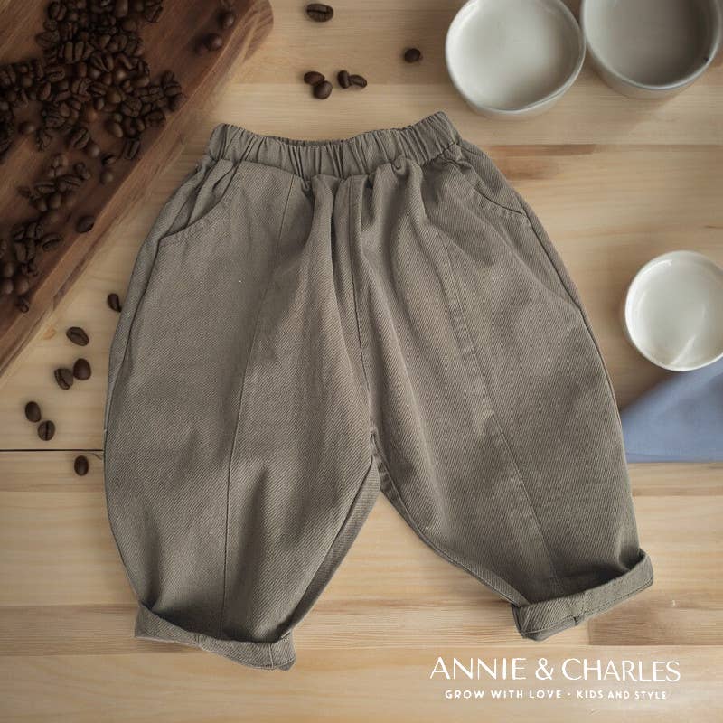 Annie & Charles® cotton pants PARKER Annie & Charles 2—3T army green