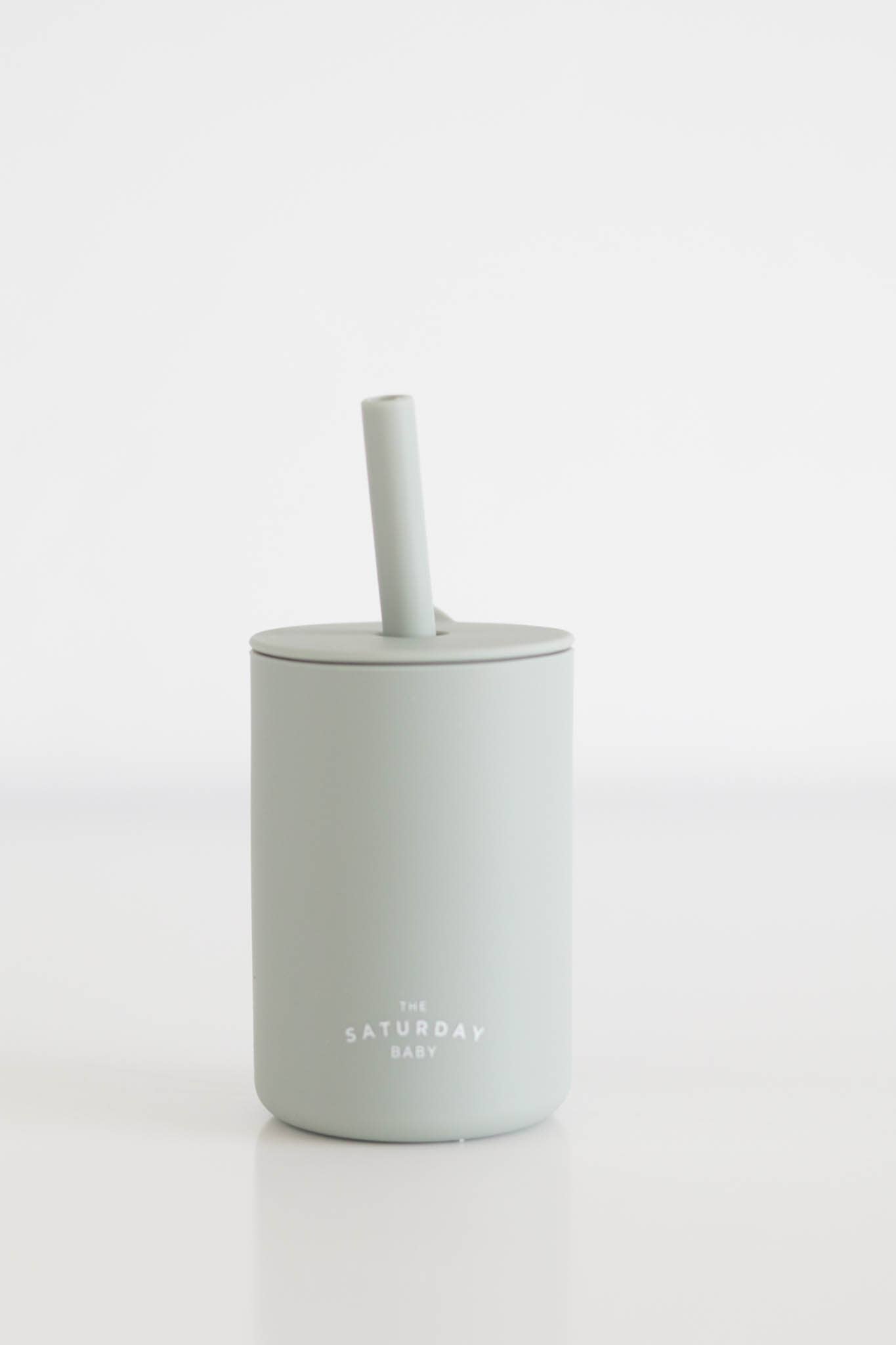 The Saturday Baby Silicone Straw Cup The Saturday Baby Sage