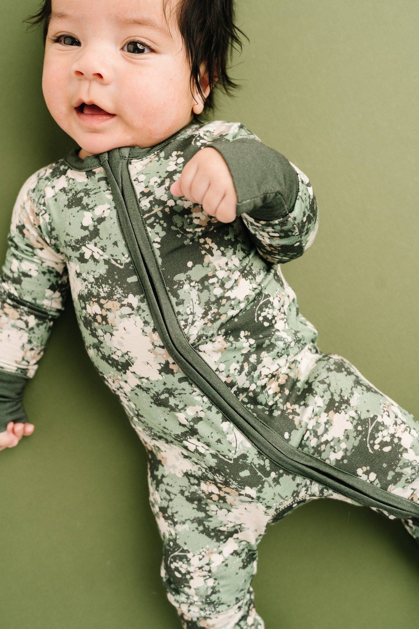 Forest Camo Bamboo Sleeper Little One Shop