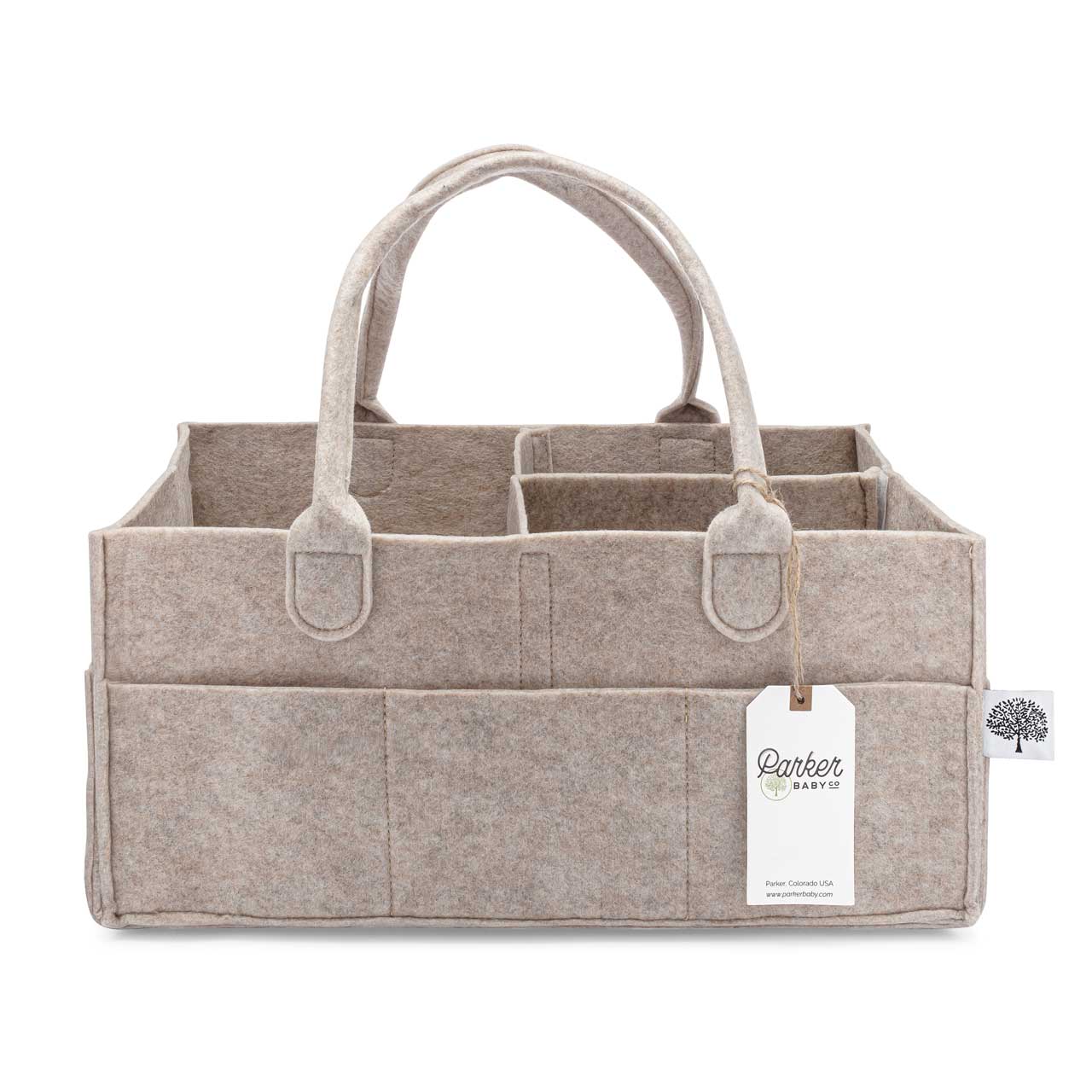 Diaper Caddy in Oatmeal Parker Baby Co.