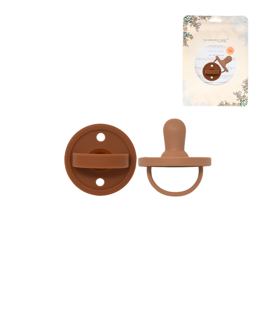 Mod Silicone Pacifier (Ginger & Terracotta) The Dearest Grey