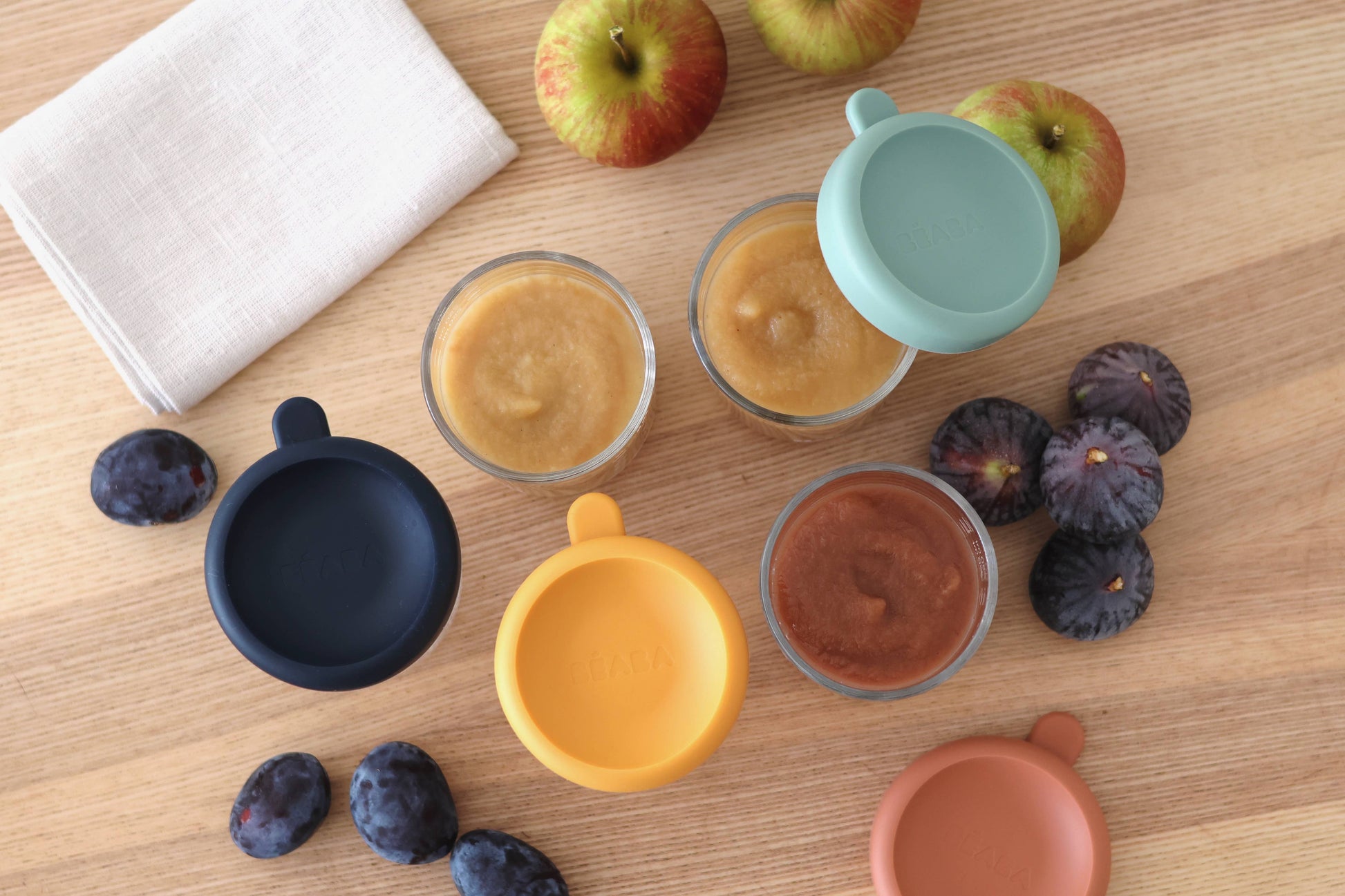 BEABA 6 Pack Glass Baby Food Jars-8oz BEABA & Childhome