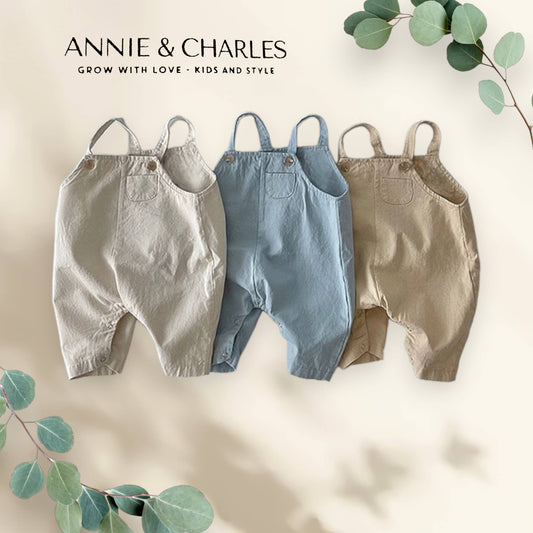 Annie & Charles® organic cotton overalls Annie & Charles