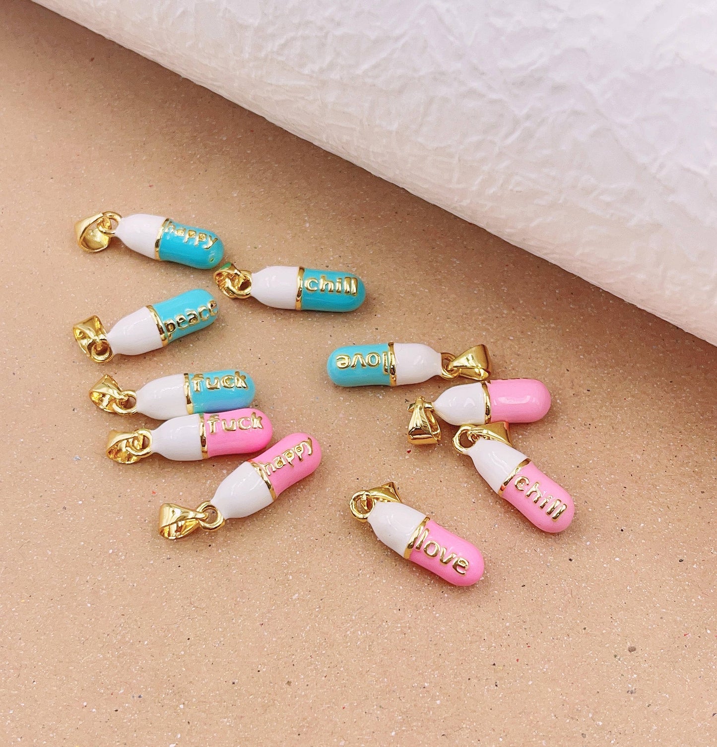 Enamel Pill Charm Beads Creation