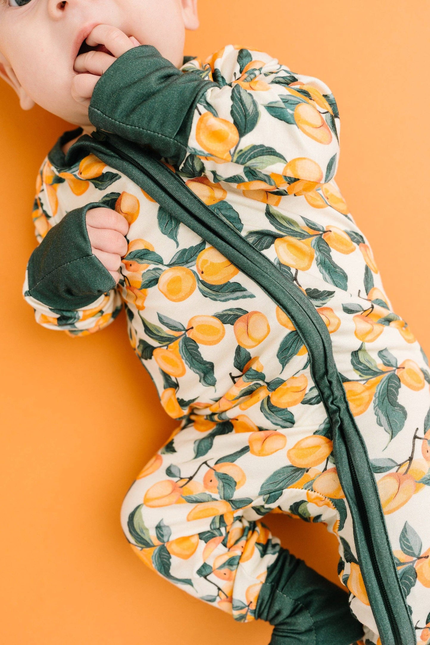 Peach Harvest Bamboo Sleeper Little One Shop