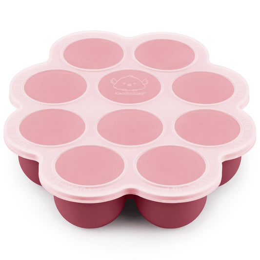 2oz x 10 Pods Prep Silicone Baby Food Freezer Tray with Lid KeaBabies