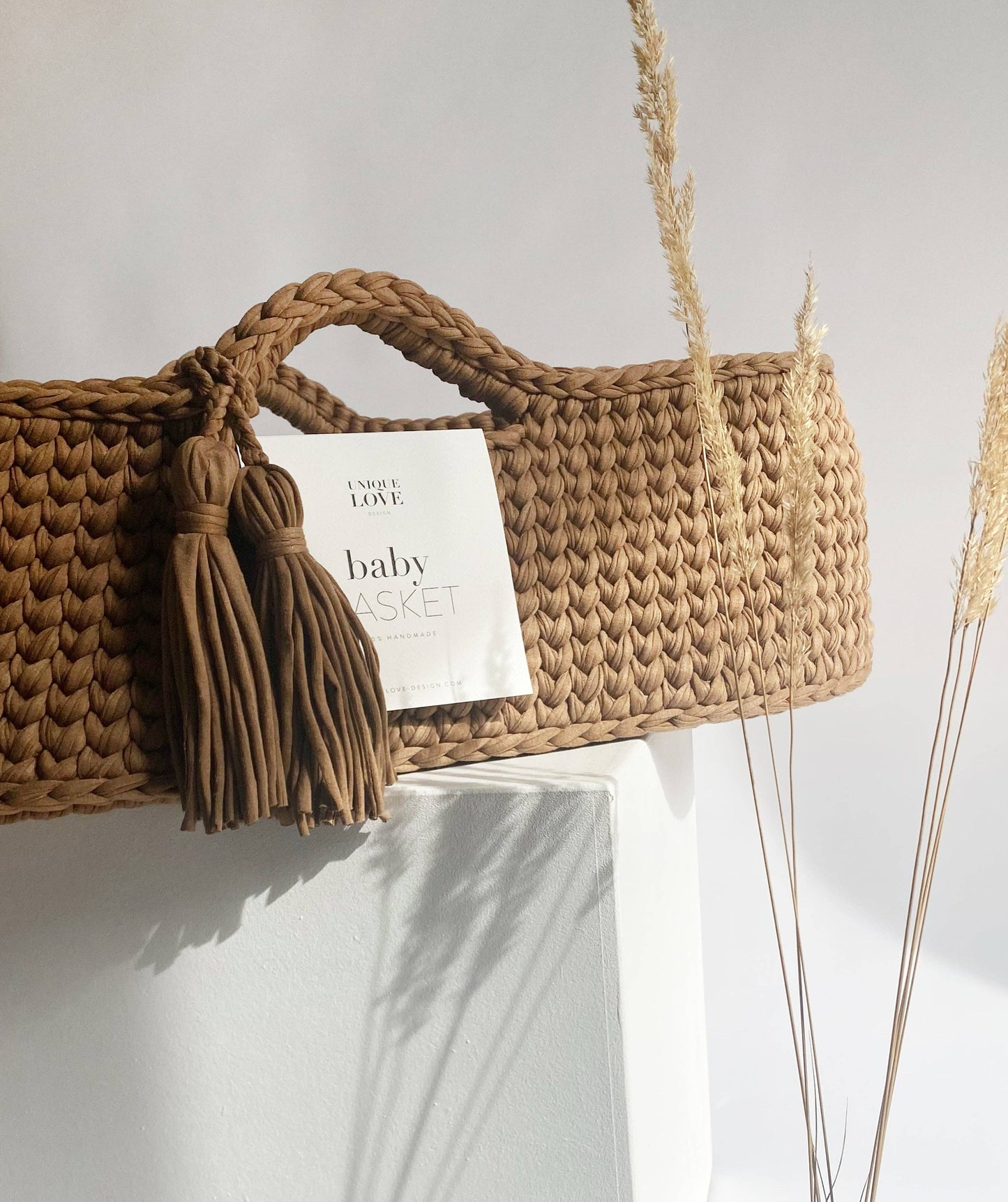 Baby basket - Hazel brown UNIQUE LOVE Design