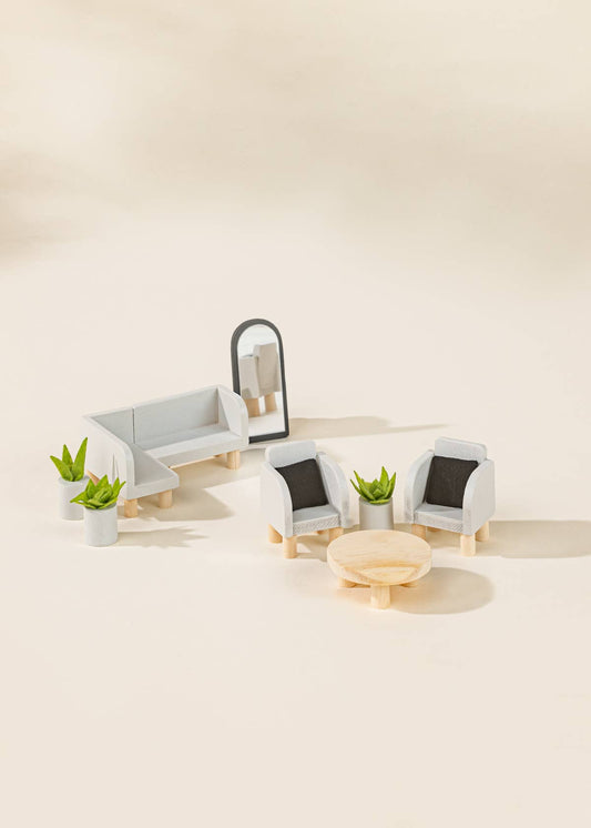 Wooden Doll House Living Room Furniture Coco Village