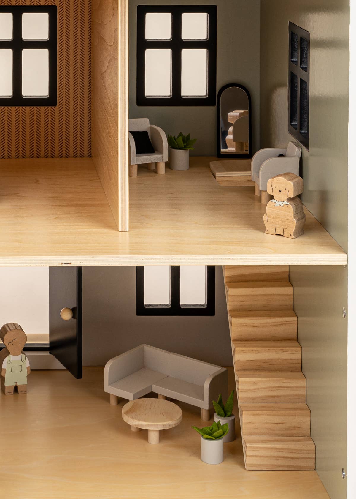 Wooden Doll House Living Room Furniture Coco Village