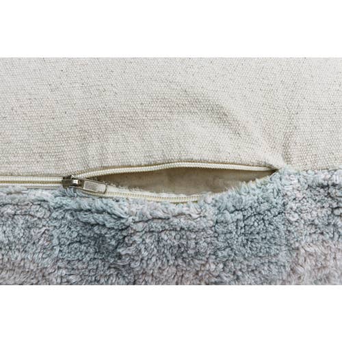 Pouf Vichy Blue Sage Lorena Canals
