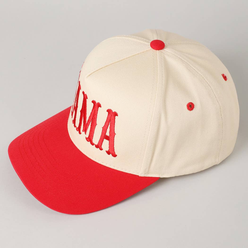 MAMA Typographic Design Embroidery Baseball Cap