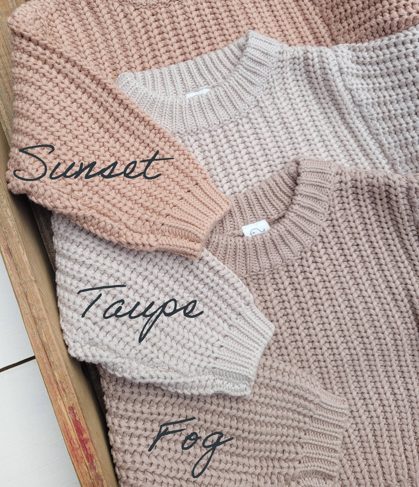 Oversized Chunky Knit Sweater OLIVE & CRADLE