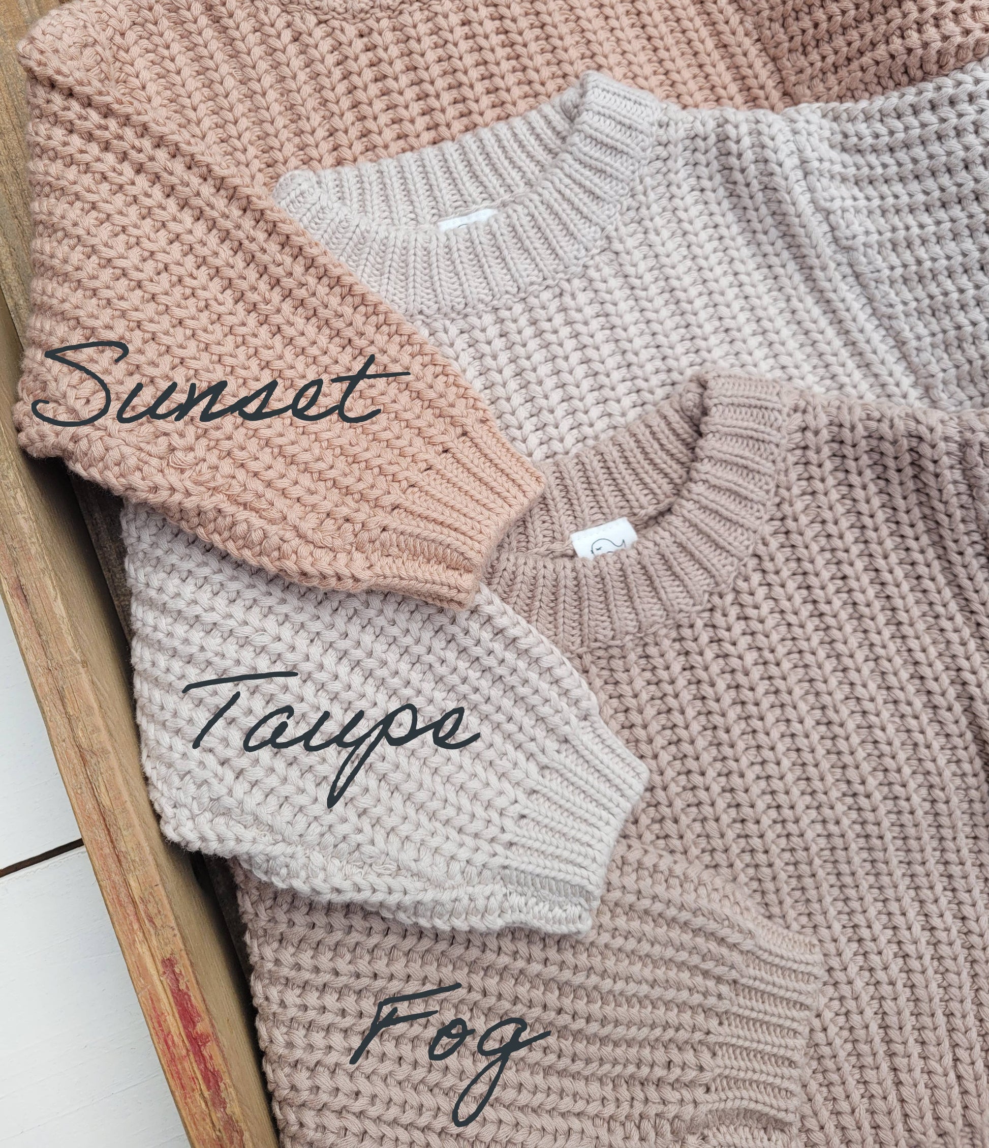 Oversized Chunky Knit Sweater OLIVE & CRADLE