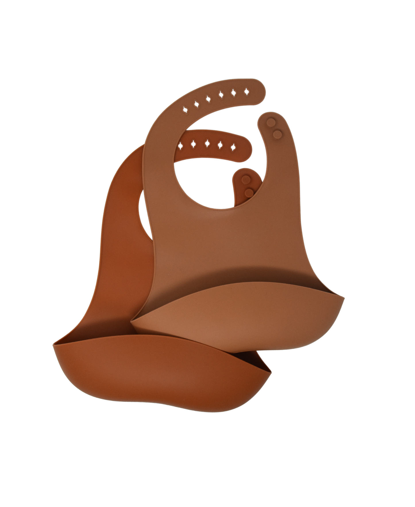 Silicone Catch Bib Set | Ginger & Terracotta The Dearest Grey