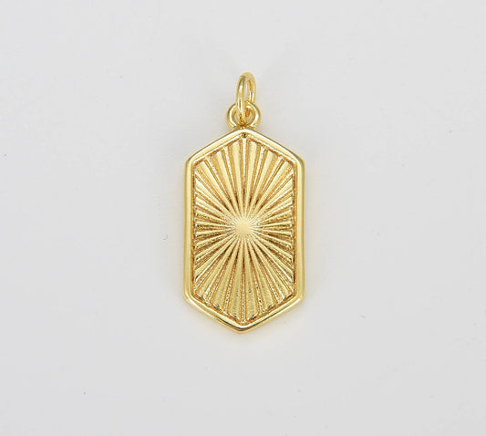 Hexagon Sunburst Charm Beads Creation