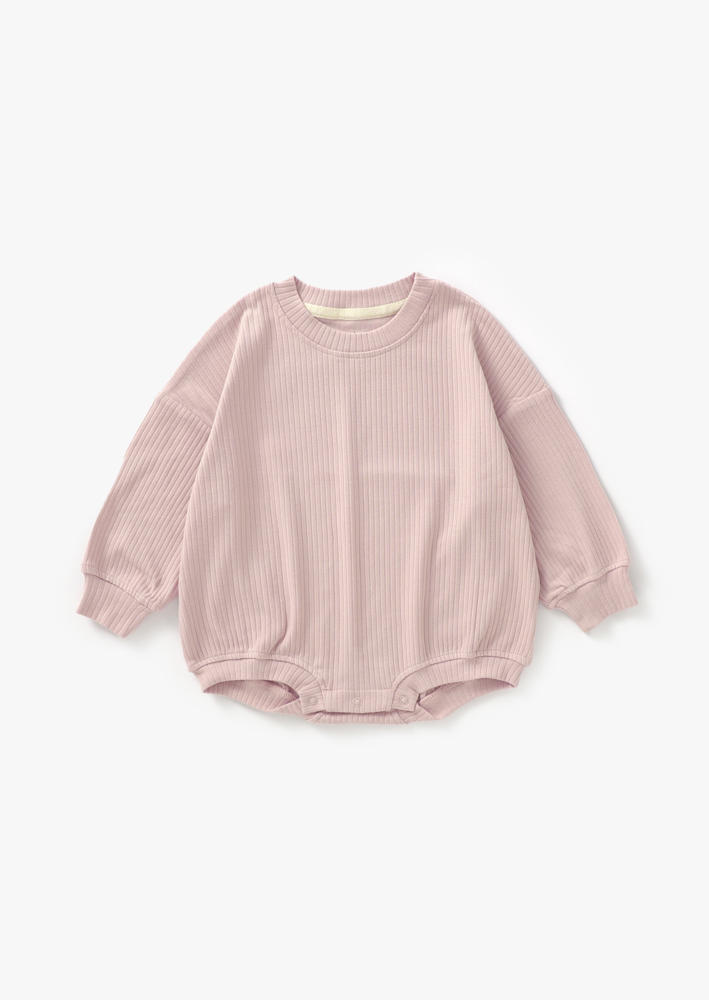 Ribbed Bubble Romper | Blush Mila & Co. 0/6M