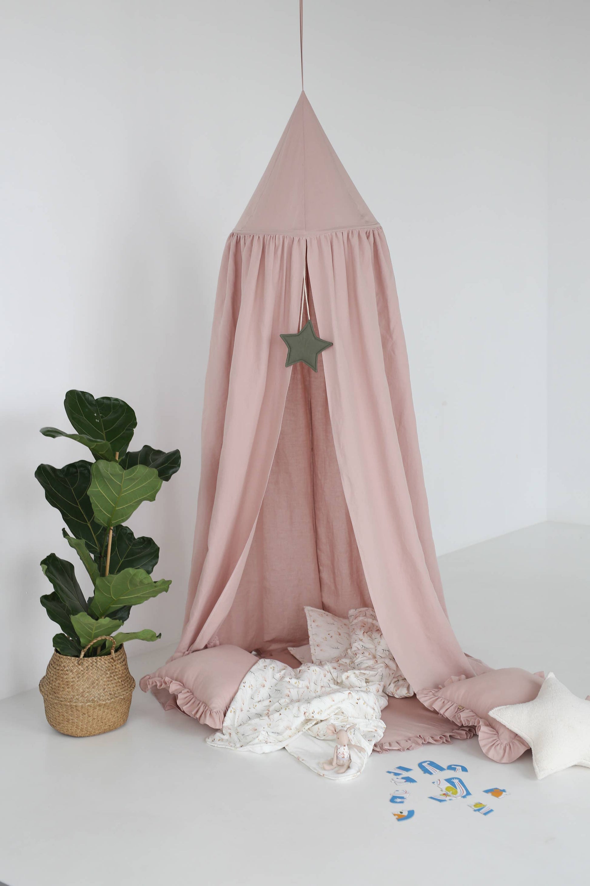 Babyly - Bed Canopy - Linen - (2 Colors) BABYLY