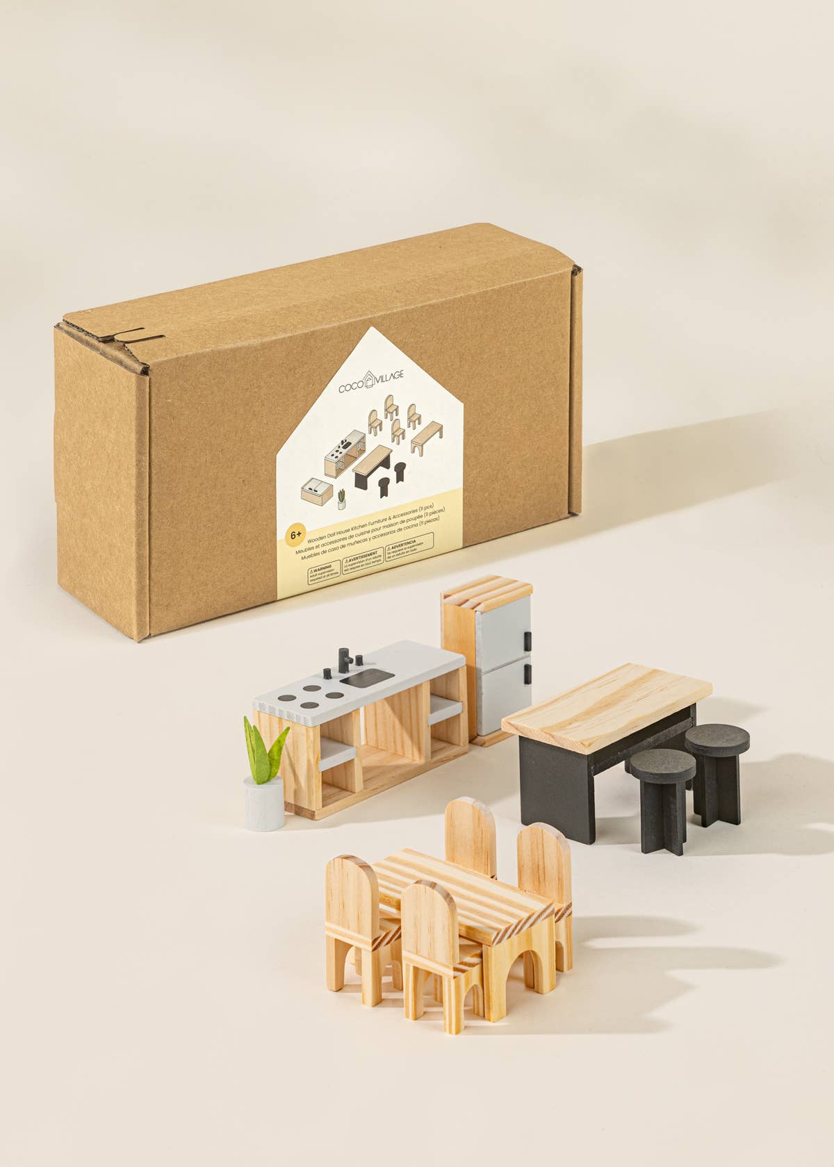 Wooden Doll House Kitchen Furniture Coco Village