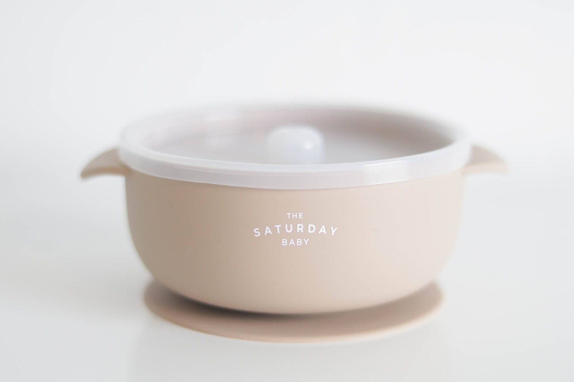 Suction Bowl With Lid The Saturday Baby Sand
