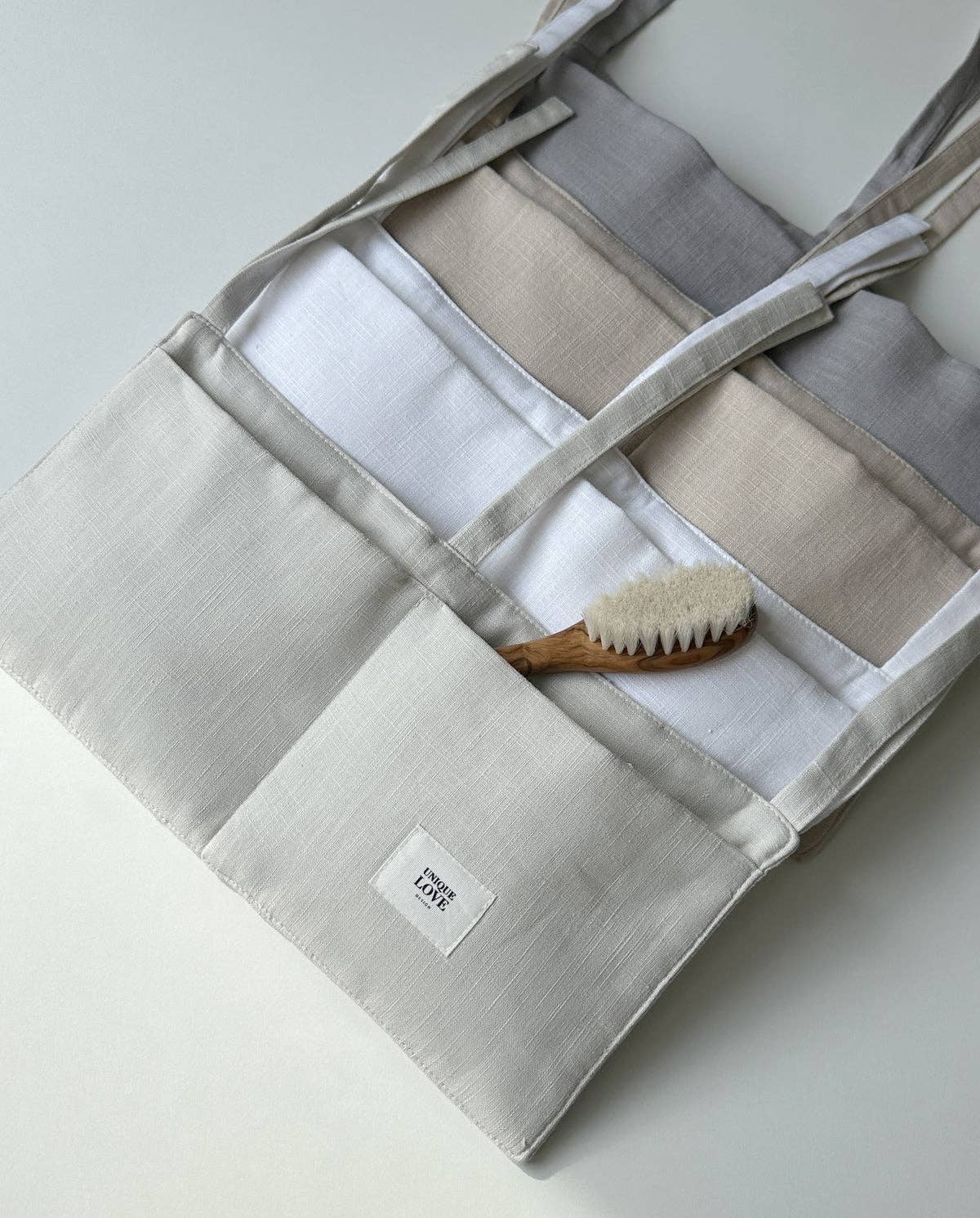 Baby basket organizer | Warm beige UNIQUE LOVE Design
