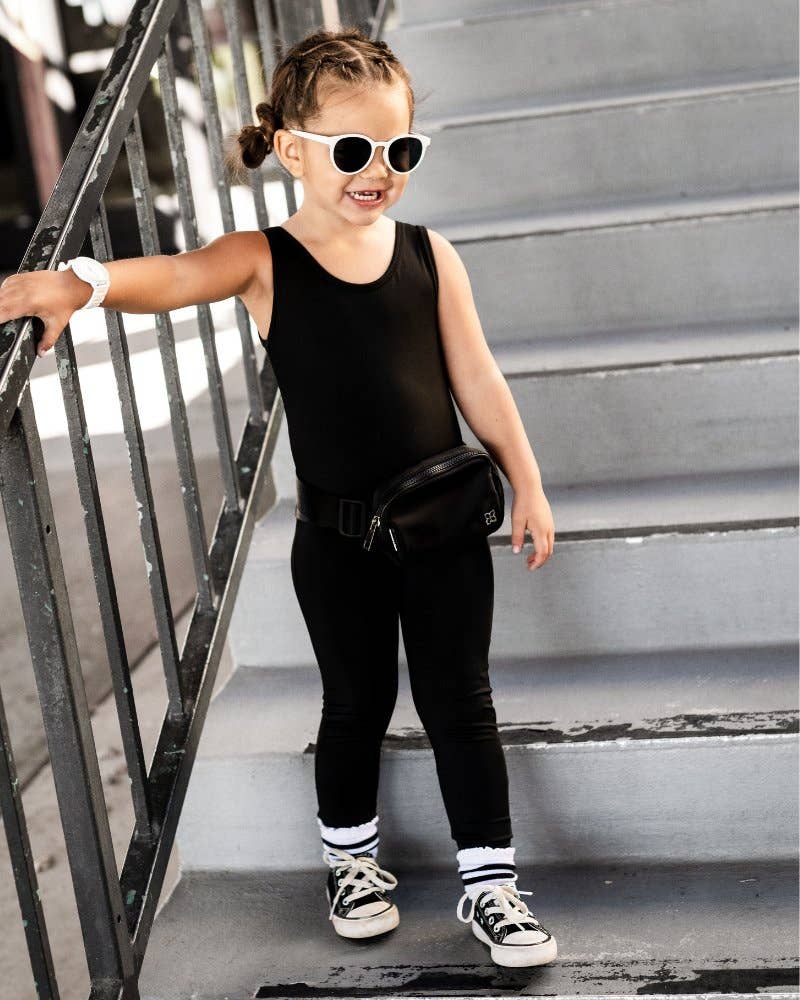 Mila Athleisure Jumpsuit - Black Bailey's Blossoms