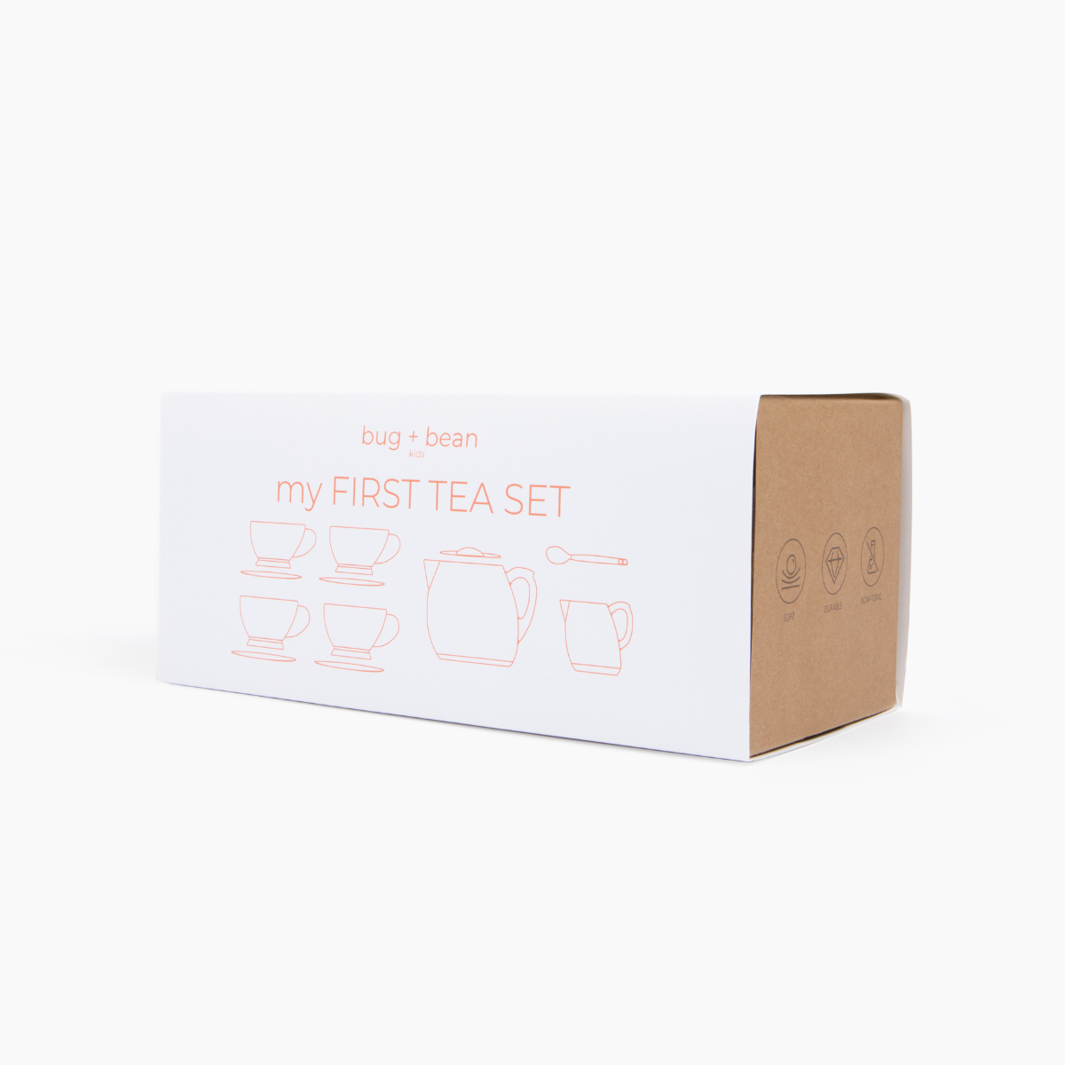 Silicone Tea Playset bug + bean kids