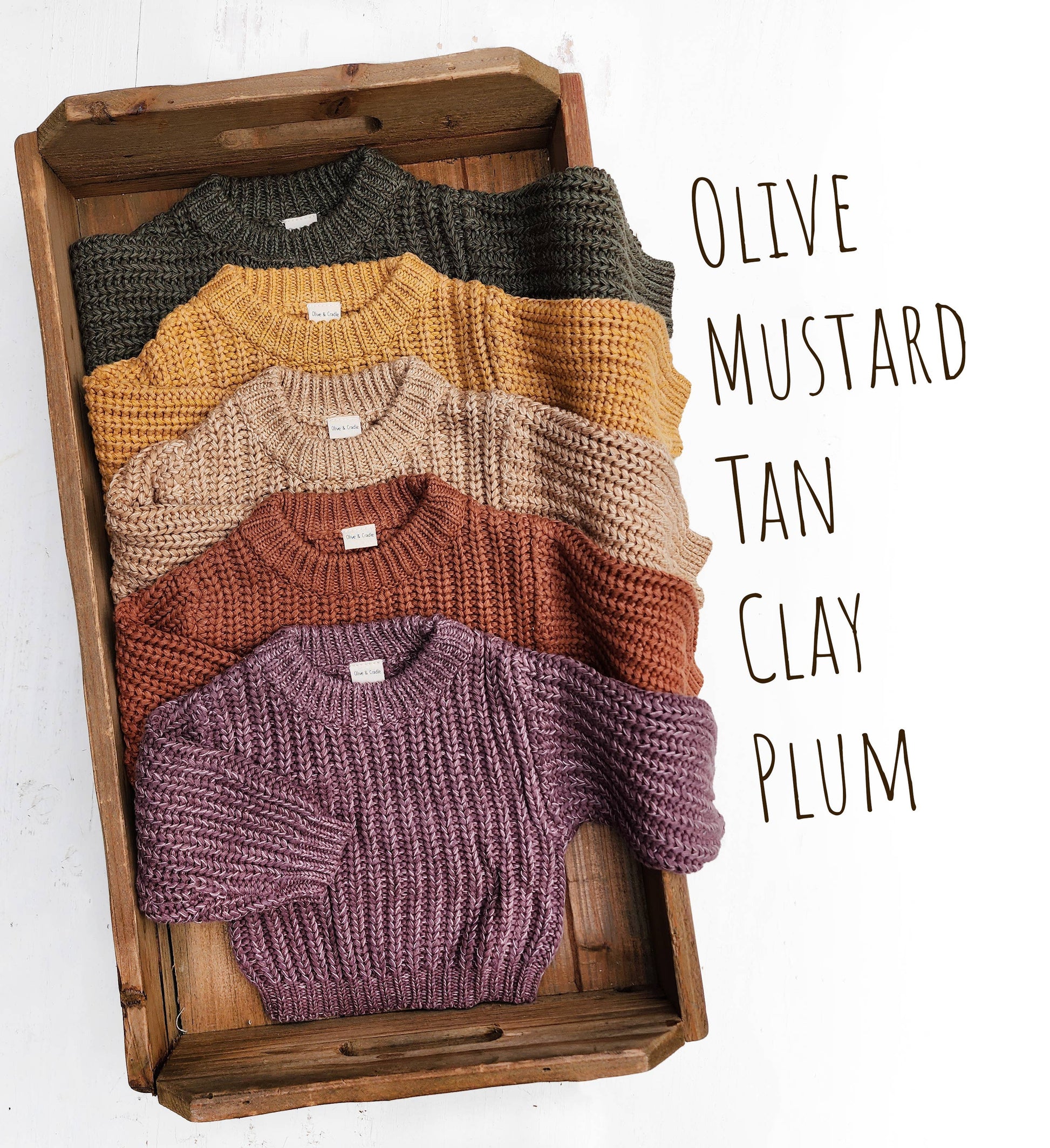 Oversized Chunky Knit Sweater OLIVE & CRADLE