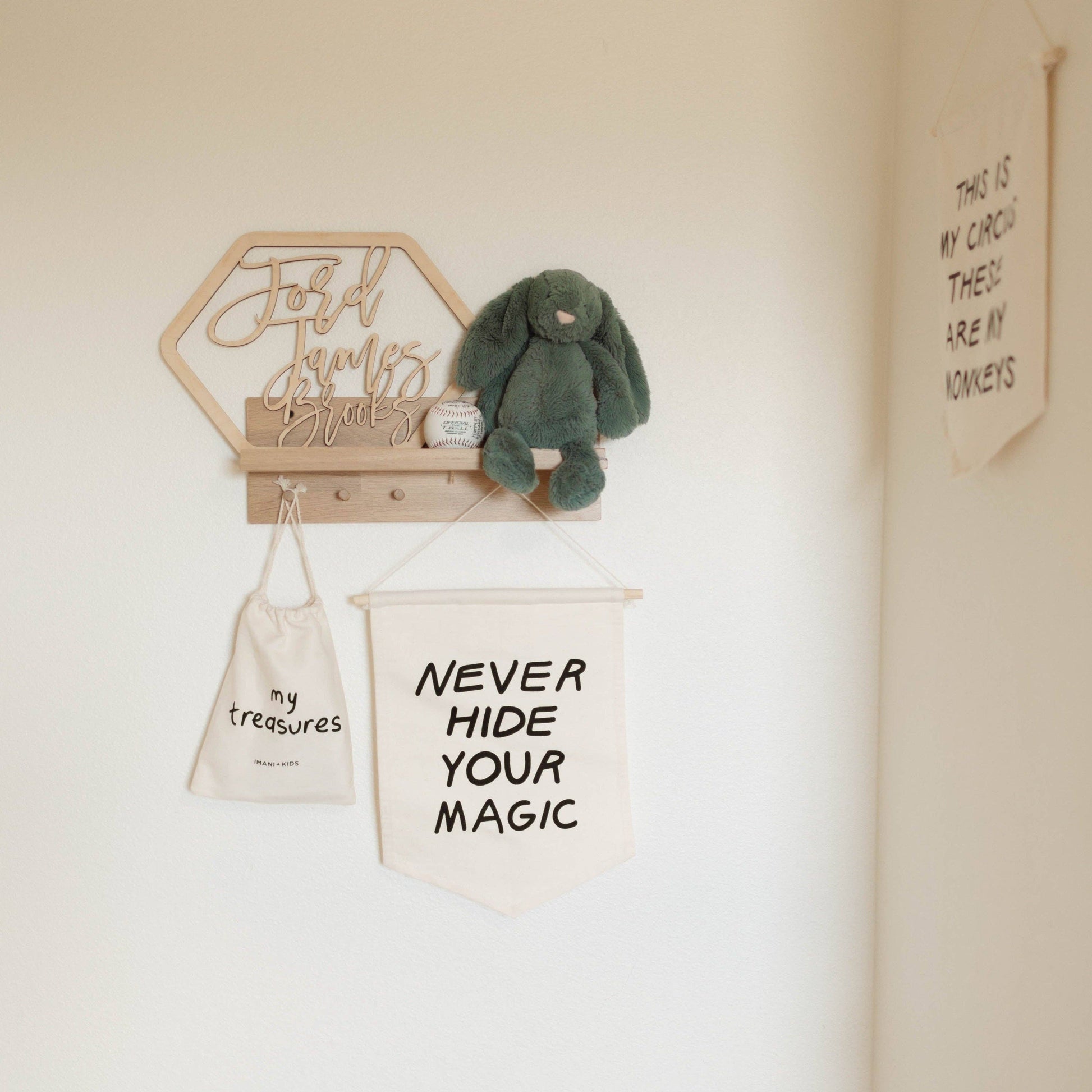 Never hide your magic hang sign Imani + KIDS by Imani Collective