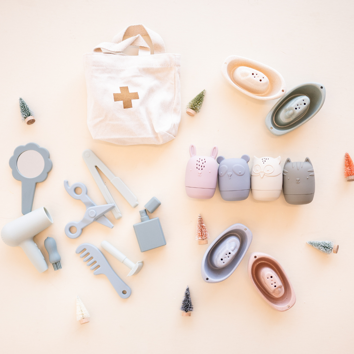 Silicone Hairdresser Playset | Kids Pretend Playset bug + bean kids