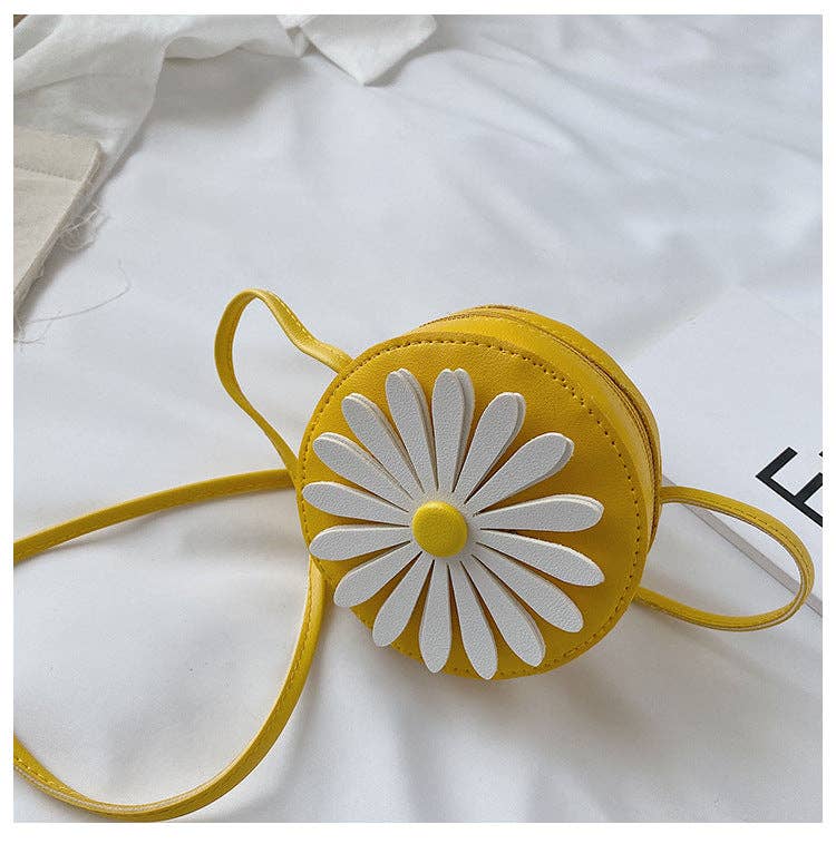 Flower Patched Pattern Mini Crossbody Bag MyKids-USA® Yellow Average Size (0-12Y)