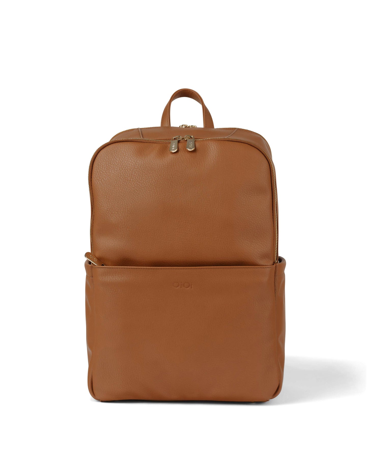 Multitasker Nappy Backpack - Chestnut Brown Vegan Leather OiOi