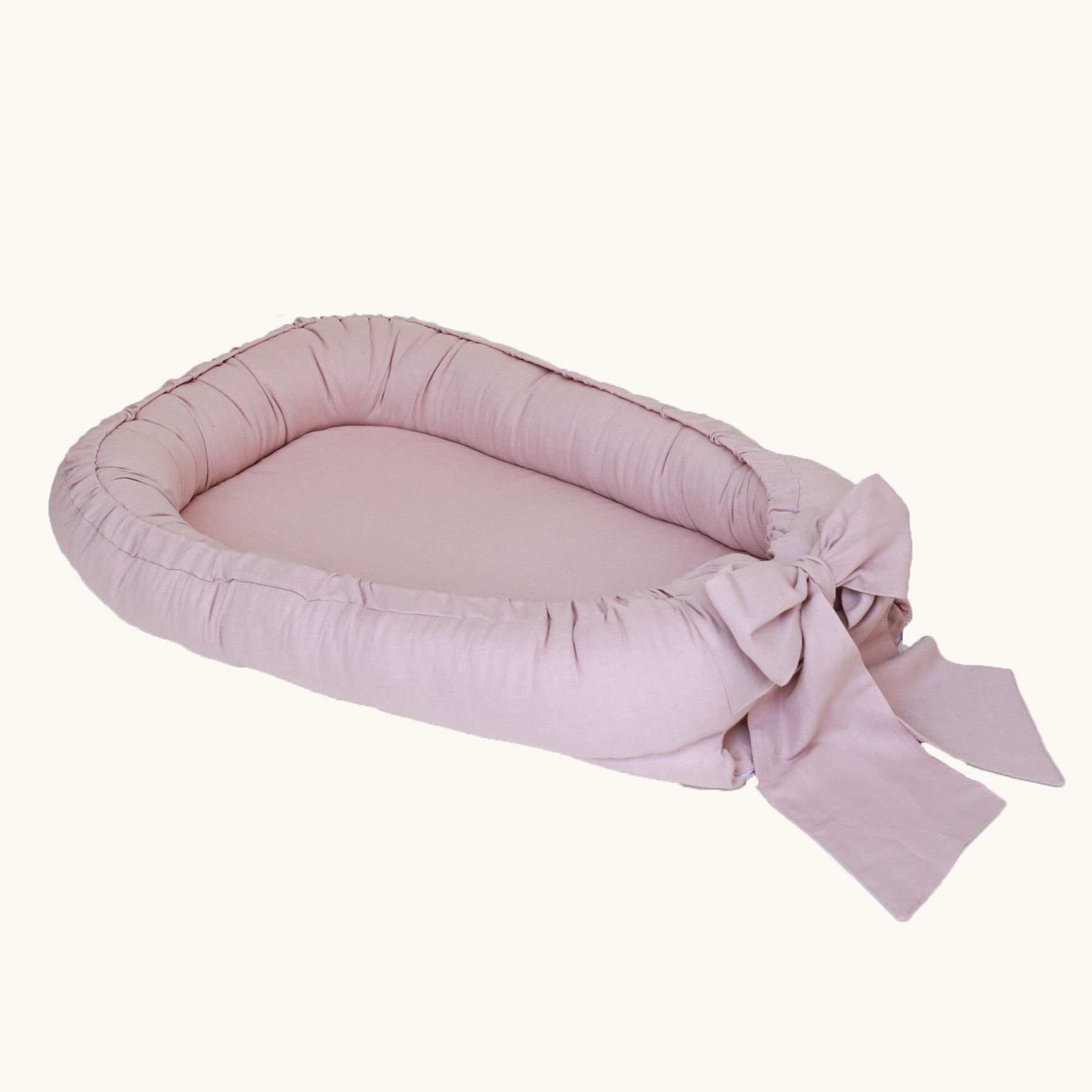 Babyly - Babynest - Linen with Bow - (2 Colors) BABYLY