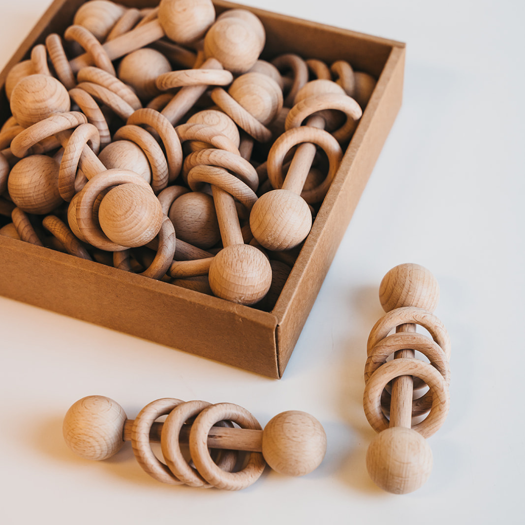 Wooden Ring Rattle Giften Market