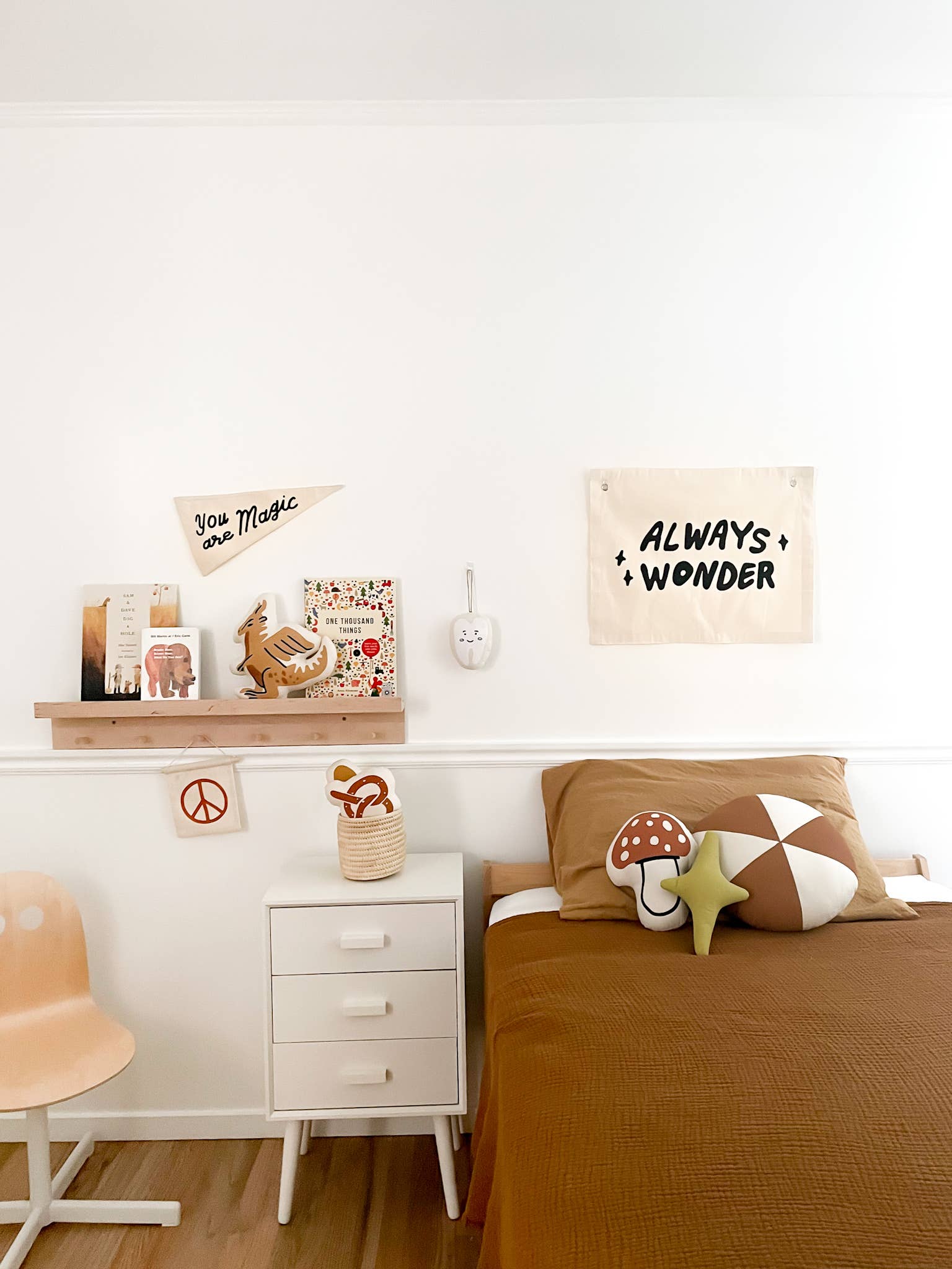 Mushroom Canvas Pillow Imani + KIDS by Imani Collective