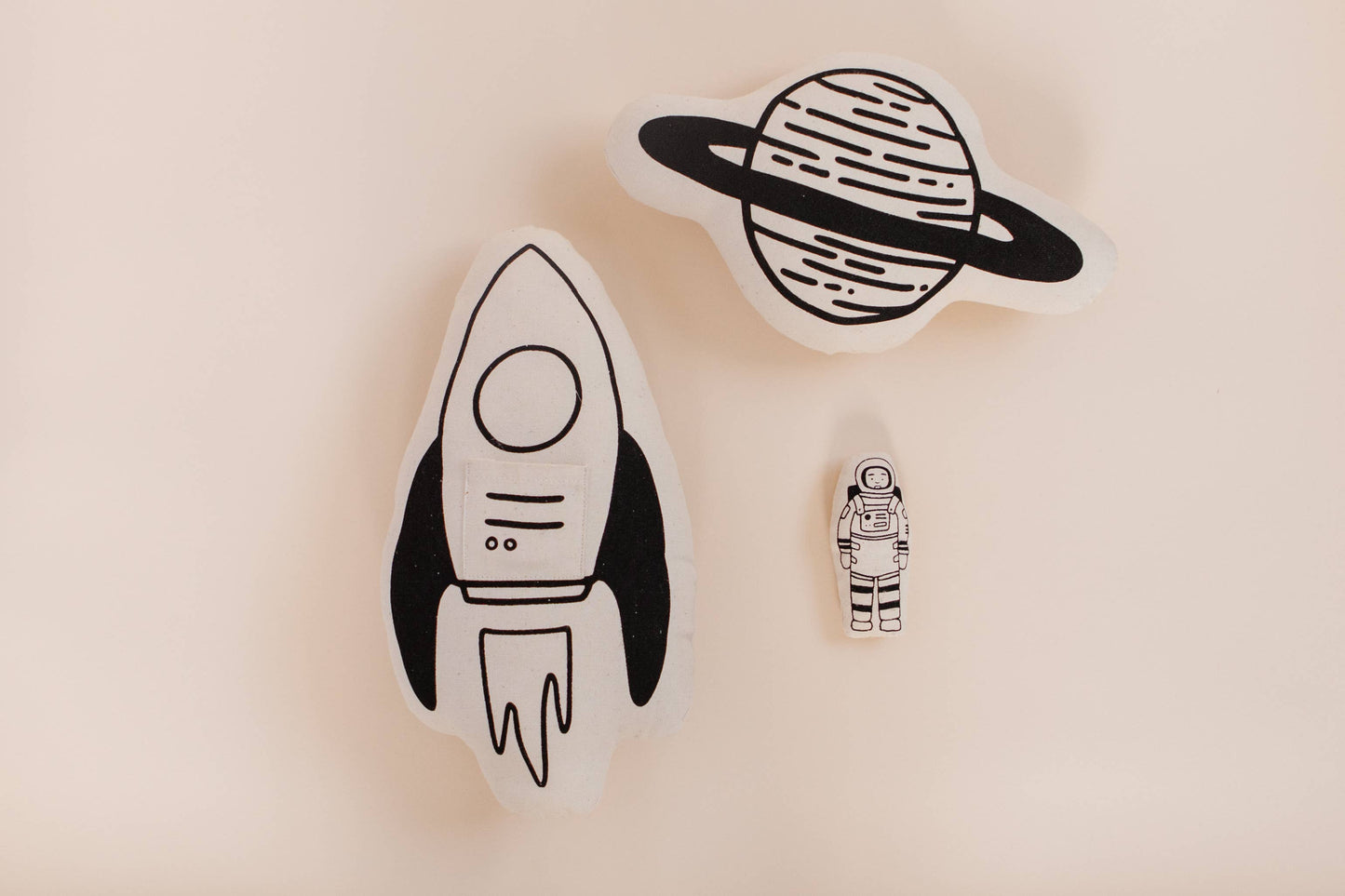 Rocket + Astronaut Canvas Pillow Imani + KIDS by Imani Collective
