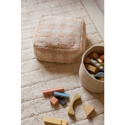 Pouf Vichy Rose Lorena Canals