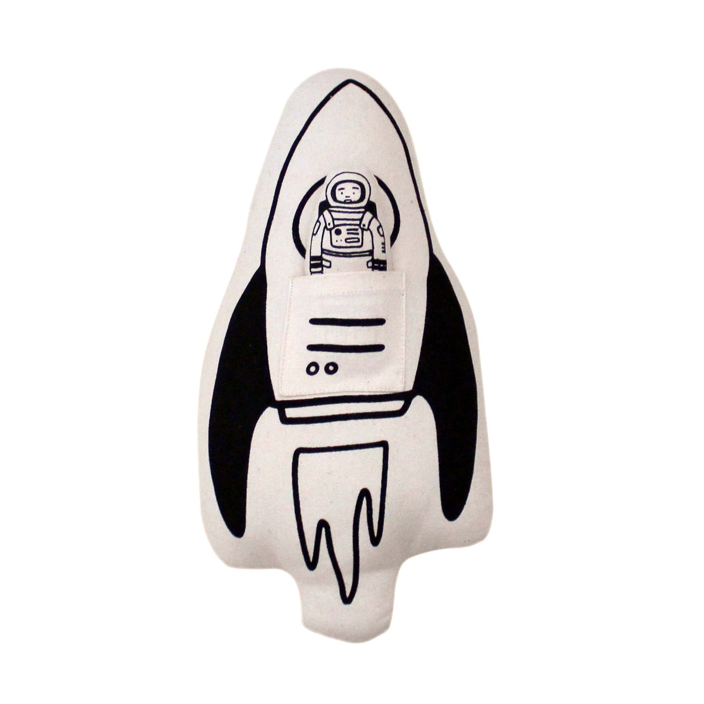 Rocket + Astronaut Canvas Pillow Imani + KIDS by Imani Collective