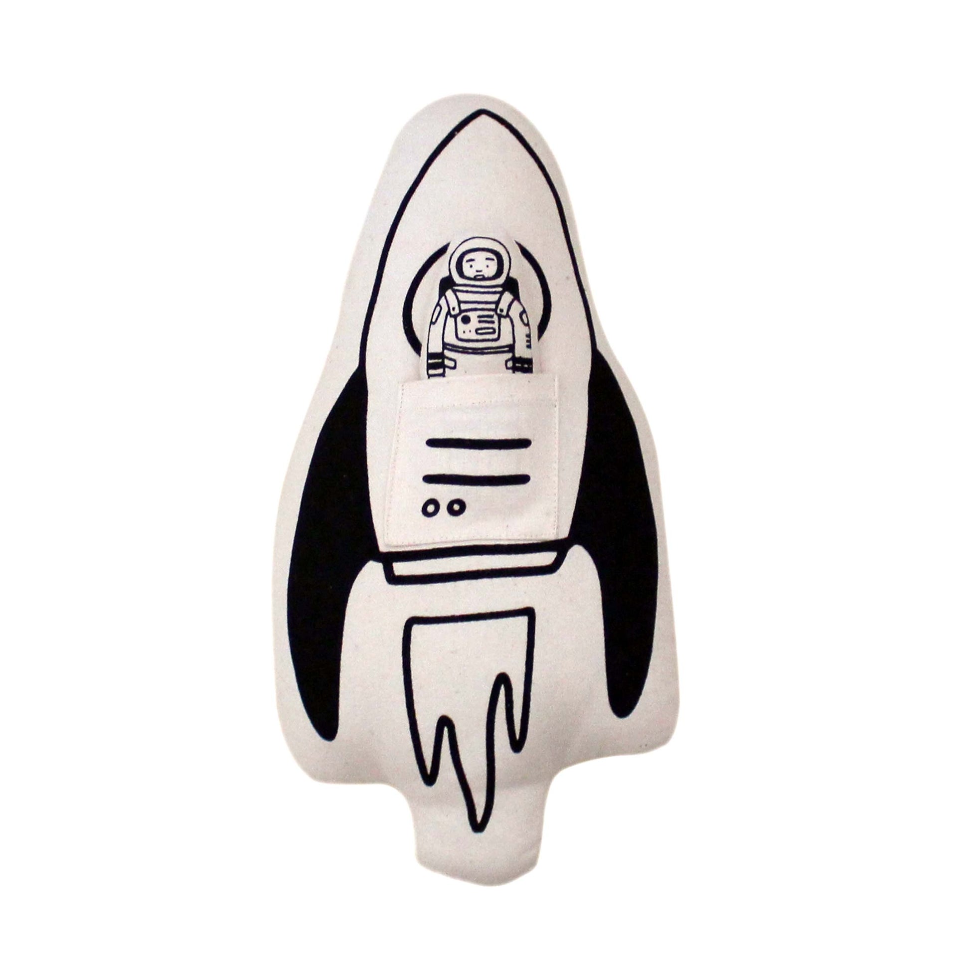 Rocket + Astronaut Canvas Pillow Imani + KIDS by Imani Collective