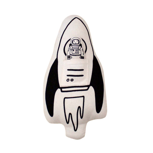 Rocket + Astronaut Canvas Pillow Imani + KIDS by Imani Collective