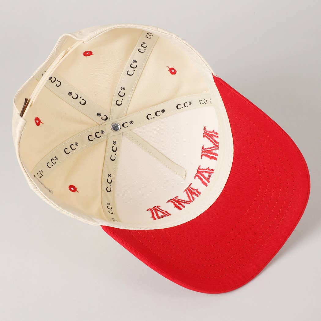 MAMA Typographic Design Embroidery Baseball Cap
