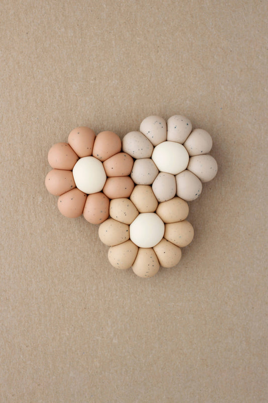 Freezer Teether - Daisy | Speckled Dusty Coral Little Chew