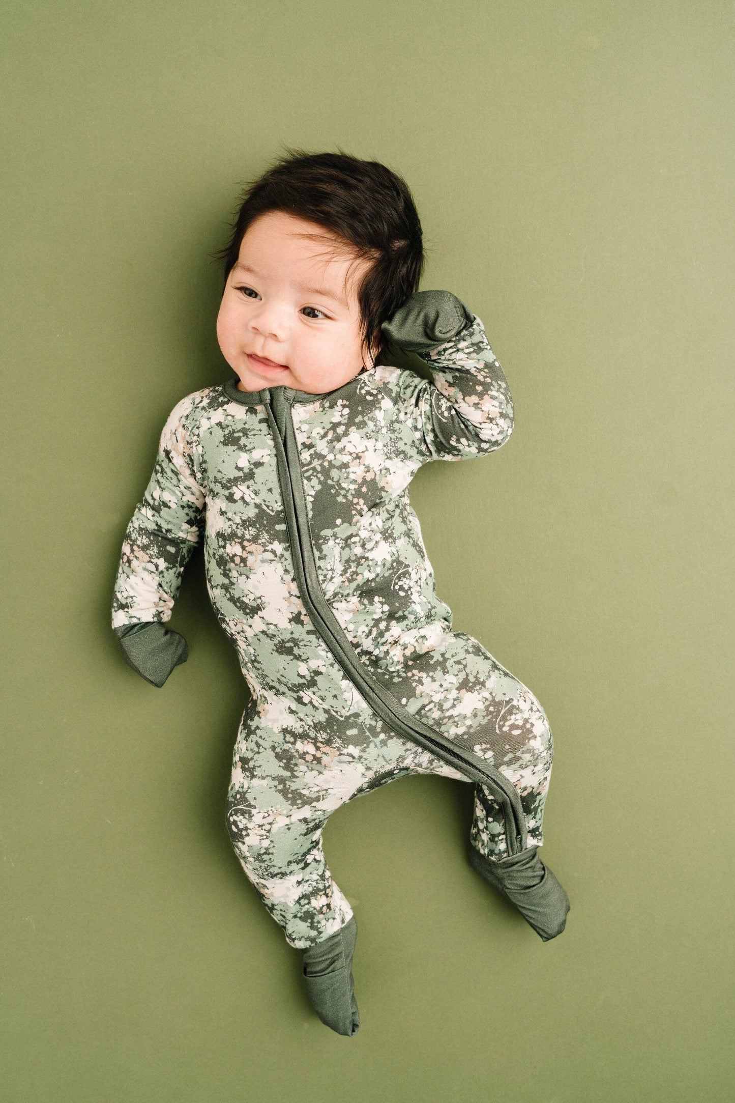 Forest Camo Bamboo Sleeper Little One Shop