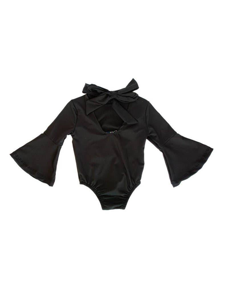 Clover Bell Sleeve Top & Leotard - Black Bailey's Blossoms