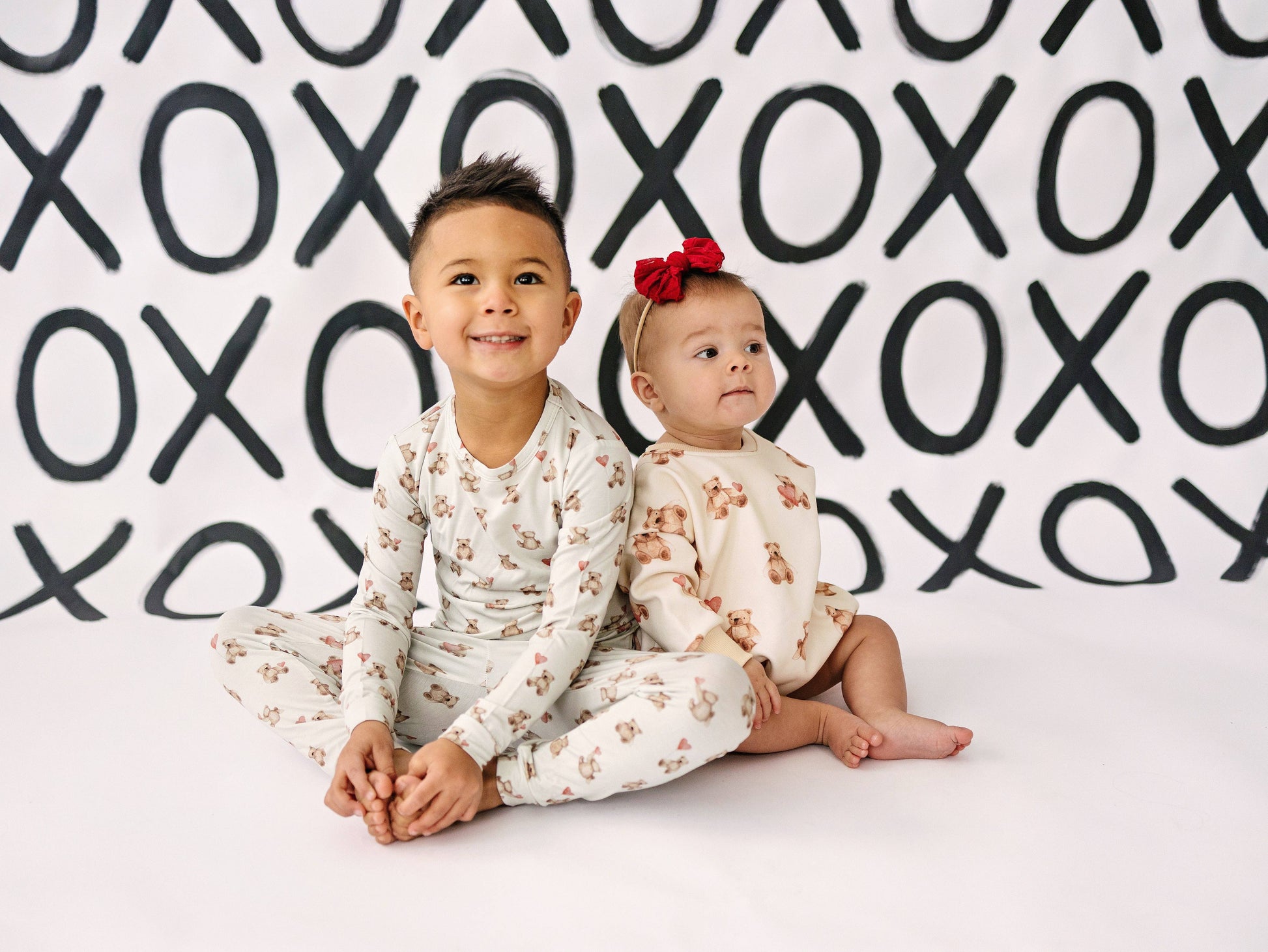 Teddy-Gram Sweatshirt Romper Little Joy Co.