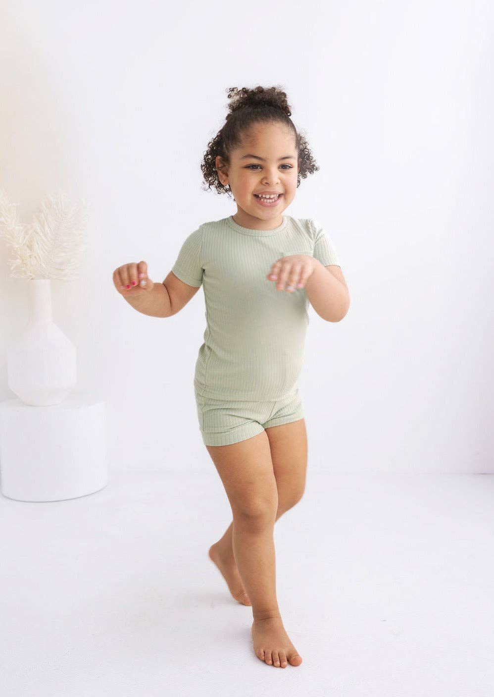 Ribbed Short Set | Pistachio Mila & Co.