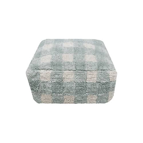 Pouf Vichy Blue Sage Lorena Canals