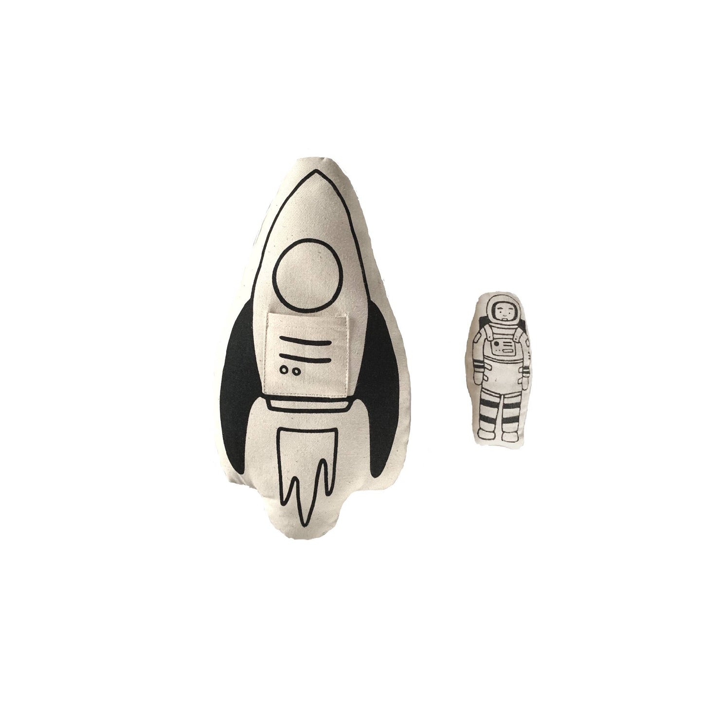 Rocket + Astronaut Canvas Pillow Imani + KIDS by Imani Collective