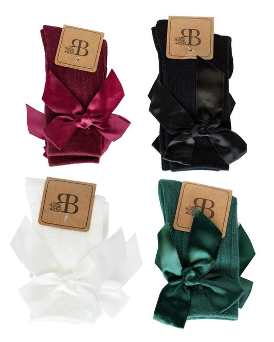 Martha Bow Front Midi Socks Bailey's Blossoms