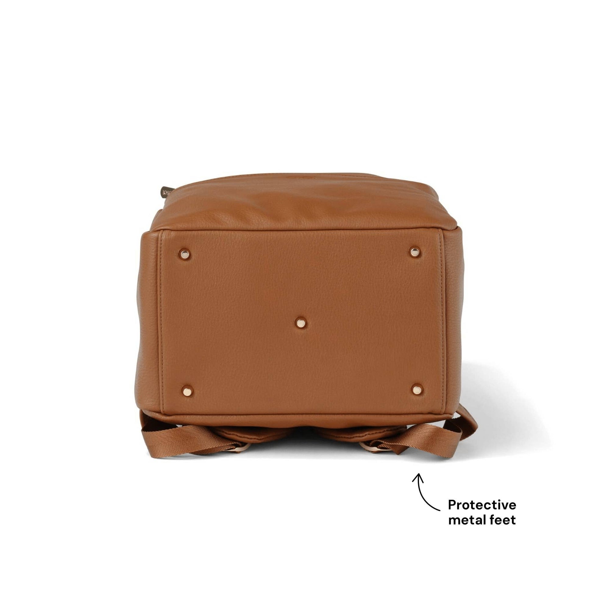 Multitasker Nappy Backpack - Chestnut Brown Vegan Leather OiOi